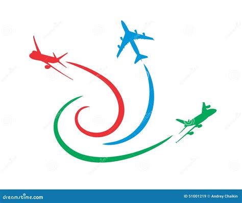 Plane Logo Stock Vector - Image: 51001219