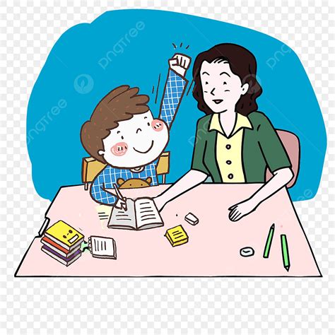 Homework Clipart Transparent Background, Tutoring Homework, Cartoon ...