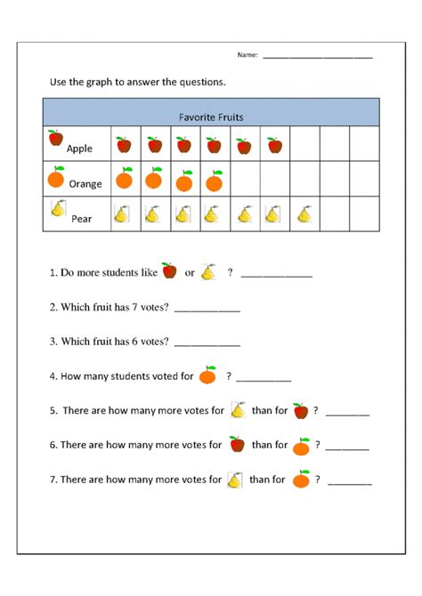 Tally Chart Worksheets