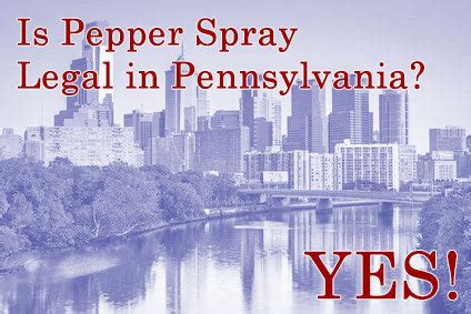 Pennsylvania State Pepper Spray Laws, Rules & Legal Regulations | Pepper Spray Store