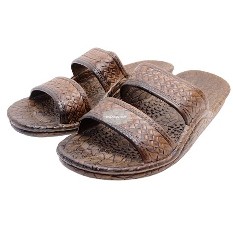 Pali Hawaii Dark Brown Jesus Hawaiian Sandals Jandals - Walmart.com