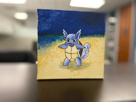 Pokemon Wartortle Acrylic Art Painting - Etsy