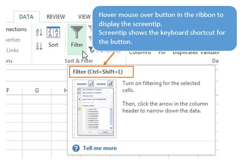 7 Keyboard Shortcuts for the Filter Drop Down Menus in Excel