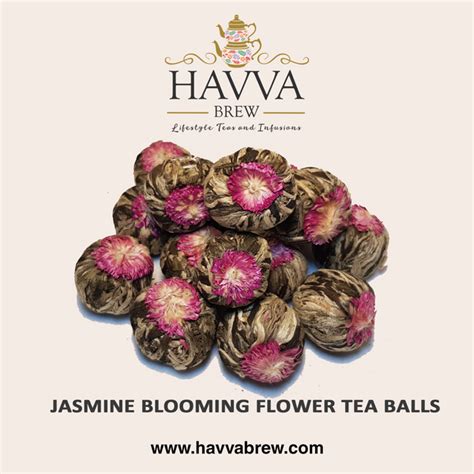 Jasmine Blooming Flower Tea Balls – Havva Brew Lifestyle Teas and Infusions