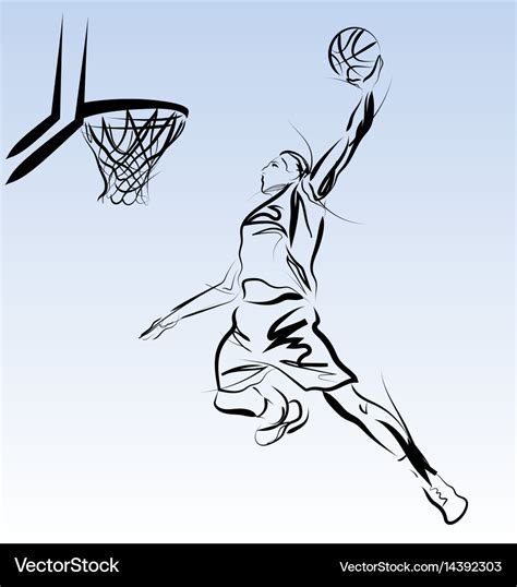 Basketball Player Drawing