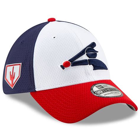 Men's Chicago White Sox New Era White/Red Alternate 2019 Spring Training 39THIRTY Flex Hat