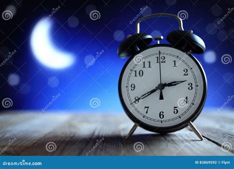 Alarm Clock in the Middle of the Night Insomnia Stock Photo - Image of ...