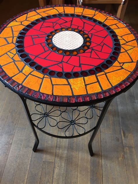 Mosaic table, side table, garden, bistro table | Mozaik, Mobilya tasarımı, Mobilya