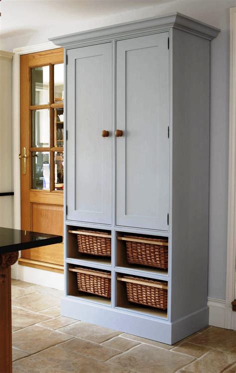 Free Standing Oak Pantry Cabinet — Schmidt Gallery Design