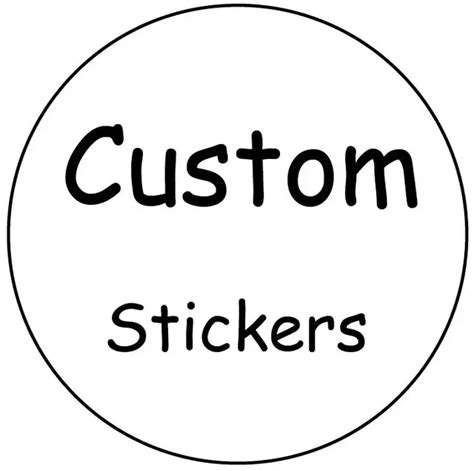 100PCS 3cm or 5cm custom sticker and Customized LOGO/Wedding stickers ...