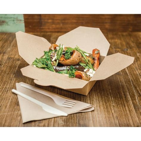 Vegware Compostable Paperboard Food Boxes No.5 1050ml / 37oz (Pack of ...