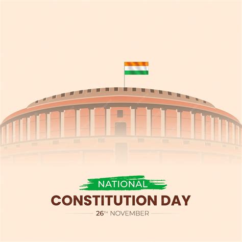 Premium Vector | Constitution Day of India and National Constitution Day