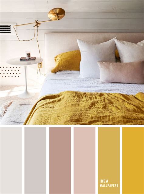 10 Best Color Schemes for Your Bedroom { Light Grey + Mustard } mustard ...