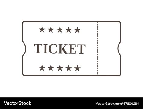 Ticket icon Royalty Free Vector Image - VectorStock