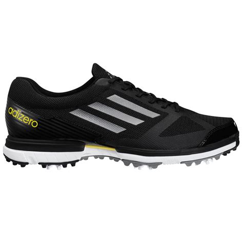 Adidas adizero Sport Golf Shoes - Mens Black/Silver/Vivid Yellow at ...