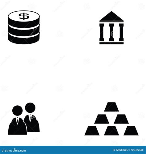 Economy icon set stock vector. Illustration of economy - 120563606