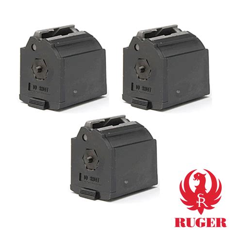 Ruger 10/22 Magazines – 10 Round – Black (3-Pack) | Harms Arms Supply