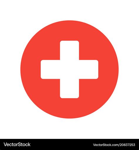 Cross medical symbol Royalty Free Vector Image