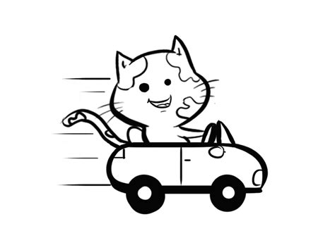 Cat Driving Car - Sketch Design by Koncept Makers on Dribbble