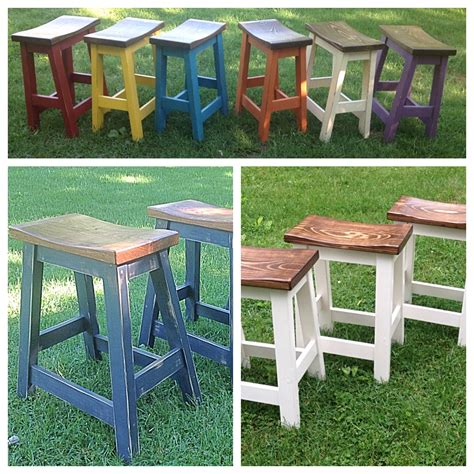 Wood Bar Stools Counter Height Stools Wood Stool Custom - Etsy | Painted bar stools, Bar stool ...