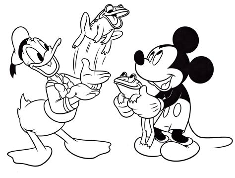 Walt Disney Coloring Pages – Donald Duck & Mickey Mouse - Walt Disney ...