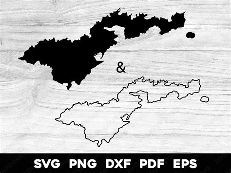 American Samoa Island Map Shape Silhouette & Outline Svg Png Dxf Eps Pdf Vector Graphic Design ...