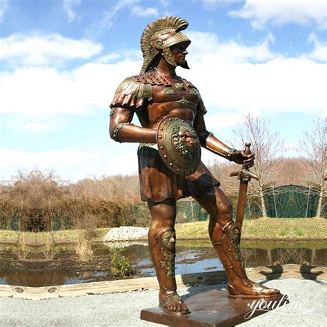 Life-size Bronze Spartan Warrior Statue - YouFine