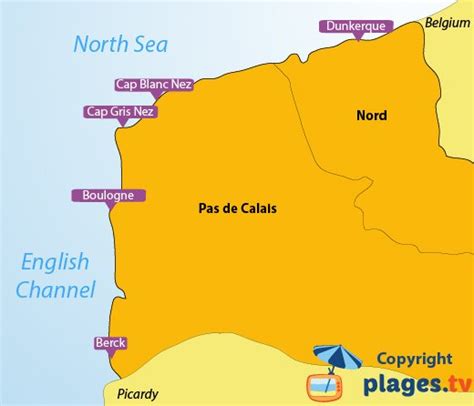 Beaches in the Nord-Pas-de-Calais region in France - The seaside ...