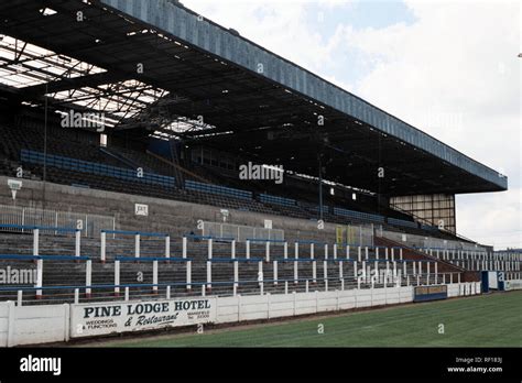 General view of Mansfield Town FC Football Ground, Field Mill, Quarry ...