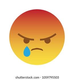 Angry React Emoji Sad Reaction Suitable Stock Vector (Royalty Free) 1059885656 | Shutterstock