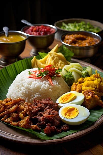 Premium AI Image | Picture of Nasi Padang