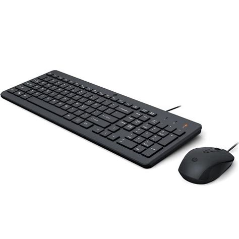 HP 150 Wired Keyboard and Mouse Combo Black 240J7AA | Elive NZ