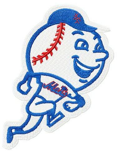 New York Mets logo 2 machine embroidery design