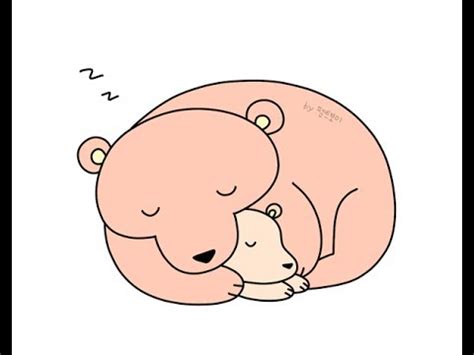 겨울잠 자는 곰 그리기 How to Draw A hibernating bear #310 - YouTube