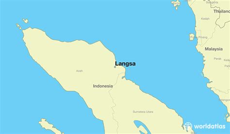 Where is Langsa, Indonesia? / Langsa, Aceh Map - WorldAtlas.com