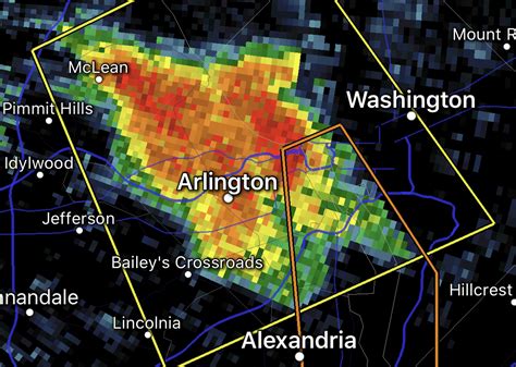 Severe Thunderstorm Warning Issued for Arlington | ARLnow.com