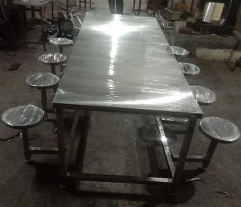 8 Seater Stainless Steel Dining Table Set at Rs 26500 in Bengaluru | ID ...