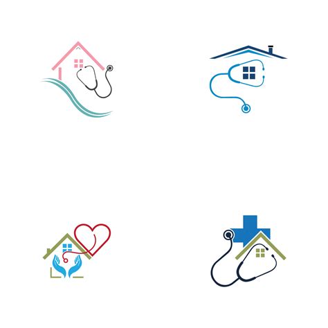 Home Care Logo Template, Medical Home Logo 20534440 Vector Art at Vecteezy