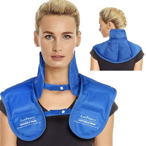 LotFancy Neck and Shoulder Gel Ice Pack, Reusable Cold Neck Wrap