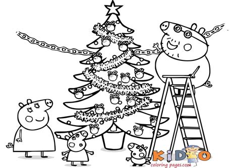 Free Peppa Pig Christmas Colouring Pages Belinda Beru - vrogue.co