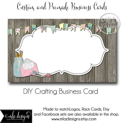 Craft Business Card Template Crafting Business Card Made | Etsy