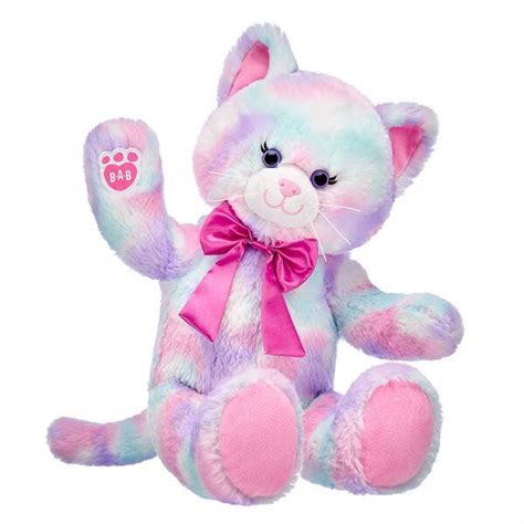 Online Exclusive Pastel Swirl Kitty with Pink Bow | Build-A-Bear Workshop in 2020 | Stuffed ...