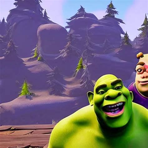 shrek in fortnite | Stable Diffusion