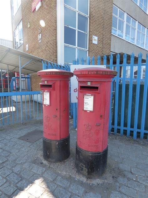 Rugby Station - Mill Road, Rugby - red post boxes - E II R… | Flickr