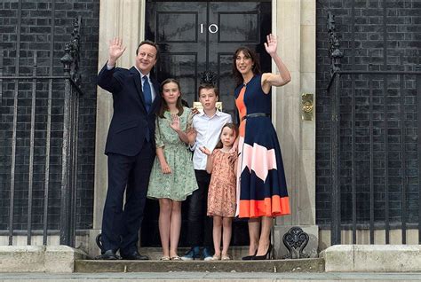 David Cameron's five-year-old daughter Florence steals the show as family leave 10 Downing ...