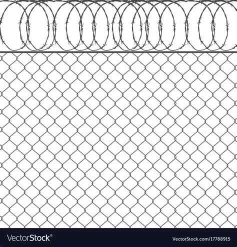 Metal fence Royalty Free Vector Image - VectorStock