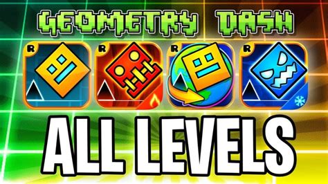 Every Geometry dash level! with coins! (GD, Meltdown, Subzero, World, 37 levels)