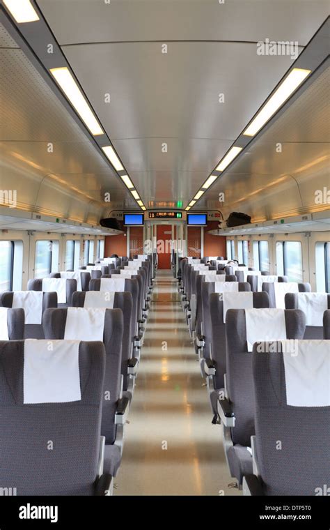 high speed train interior Stock Photo - Alamy