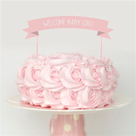 INSTANT DOWNLOAD Baby Girl Baby Shower Banner Cake Topper - Etsy