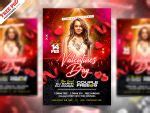 Valentines Day Party Invitation Flyer PSD Template | PSDFreebies.com